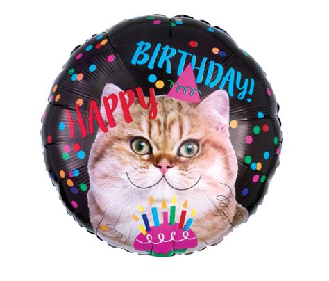 Happy Birthday Cat Balloons