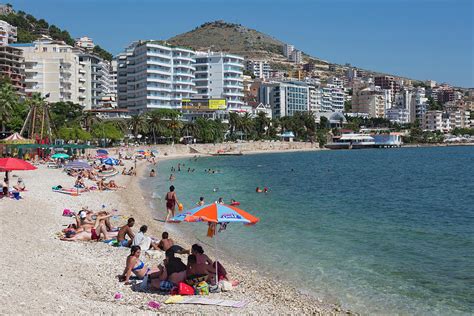 Sarande, Albania. Main Resort Beach Photograph by Ken Welsh