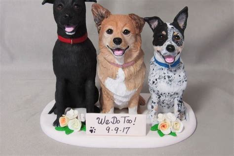 Personalized custom pets Pets wedding cake topper, Dog cake topper ...