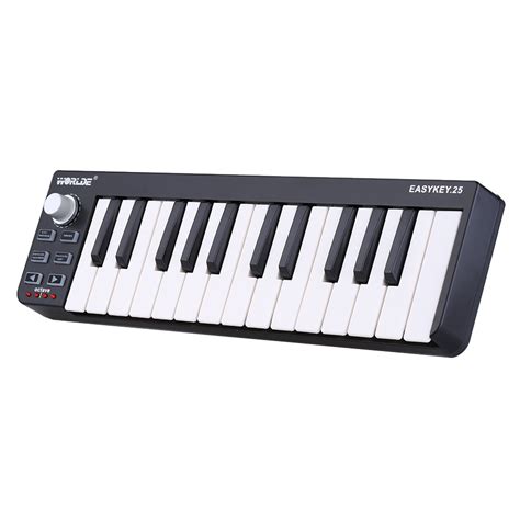 WORLDE USB MIDI Keyboard Controller 25-Key with Velocity-Sensitive Keys ...