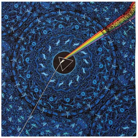 Pink Floyd - Dark Side of the Moon Lyrics - Blue - Small Tapestry ...