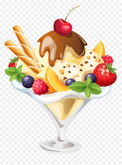 Sundae Clipart Frozen Custard - Ice Cream Sundae Png, Transparent Png - vhv