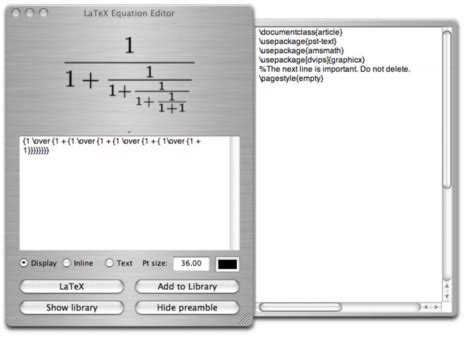 LaTeX Equation Editor