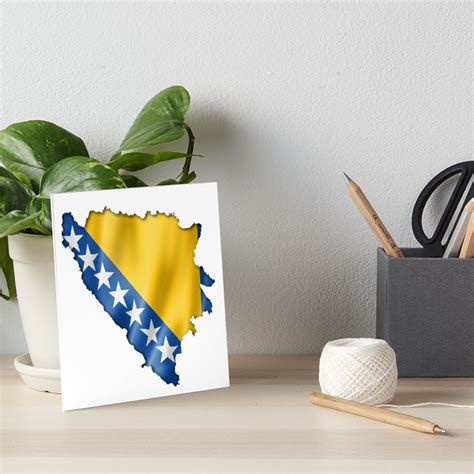 "Bosnia and Herzegovina flag - Bosna i Hercegovina zastava" Art Board Print by Zirrko | Redbubble