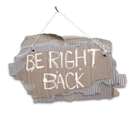 Be Right Back Sign Stock Photos - Free & Royalty-Free Stock Photos from ...