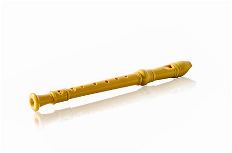 Yellow Recorder Wind Instrument Stock Photo - Download Image Now - iStock