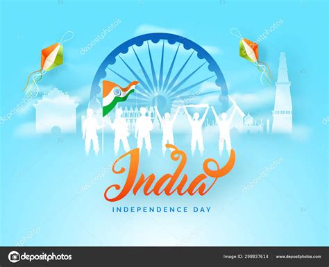 India Happy Independence Day poster or banner design with Army s Stock ...