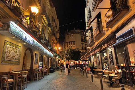 PHOTO: Bars and Cafes around Cathedral Square in Seville, Spain