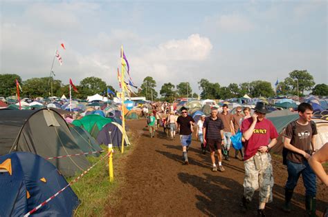 Glastonbury Festival - camping east of... © Andy F :: Geograph Britain and Ireland