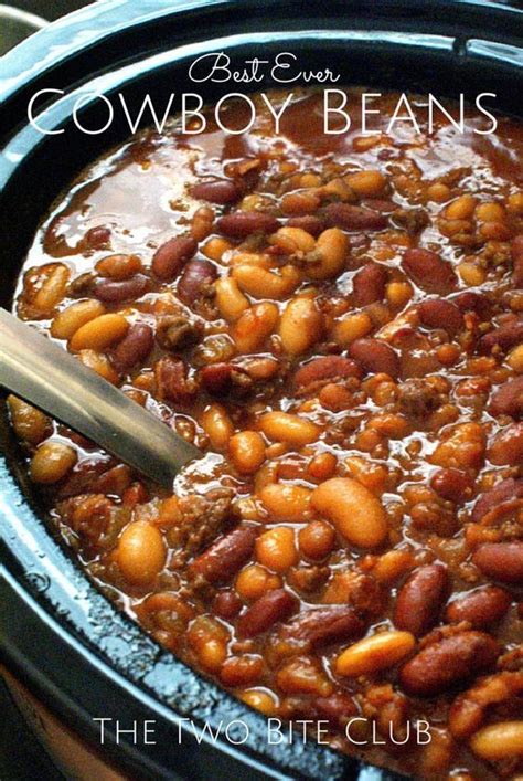 Best Ever Crock Pot Cowboy Beans! Easy Crock Pot Side Dish for any Dinner Recipe! Most popular ...