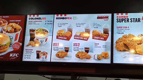 Daftar Menu Makanan dan Minuman Berserta Harga KFC Cabang Tanjung Redeb, Berau - YouTube