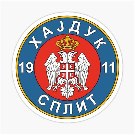 "HAJDUK SPLIT Official Heraldry symbol 1911" Sticker for Sale by Slavia ...