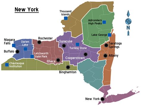 United States Map New York