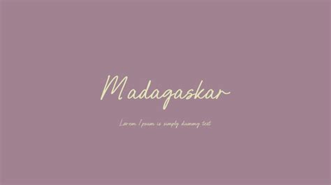 Madagaskar Font : Download Free for Desktop & Webfont