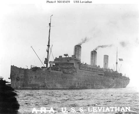 USN Ships--USS Leviathan (ID # 1326) -- Views taken in late 1918 and in ...