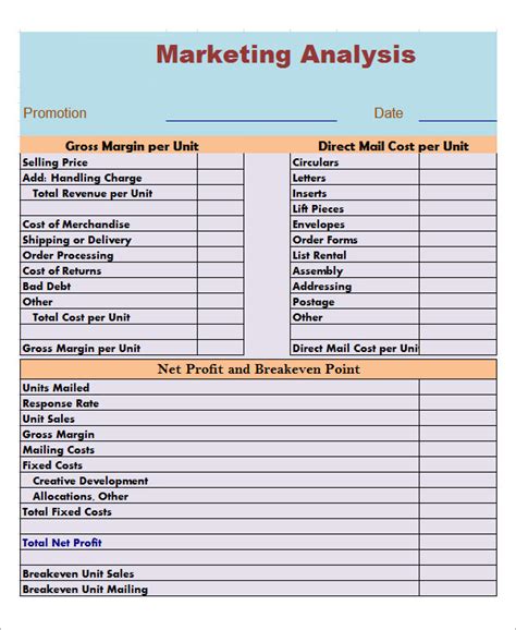 Market Analysis Template | Template Business