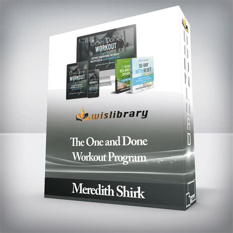 Meredith Shirk - The One and Done Workout Program - Wisdom Library