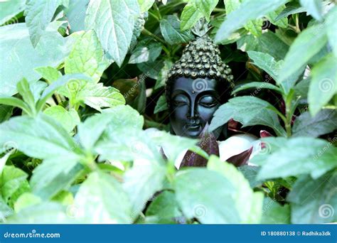 Antique Buddha God in Nature Stock Photo - Image of culture, decorative ...