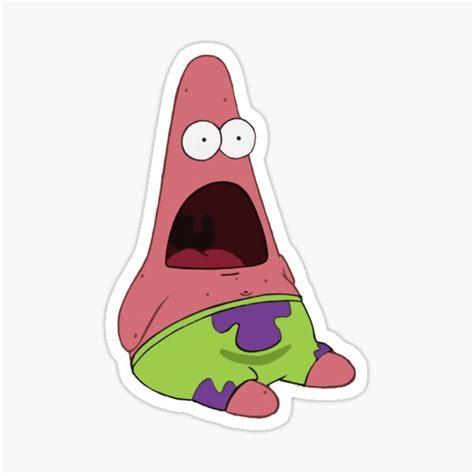 "Patrick Screaming Meme" Sticker for Sale by MemeShoppp | Redbubble