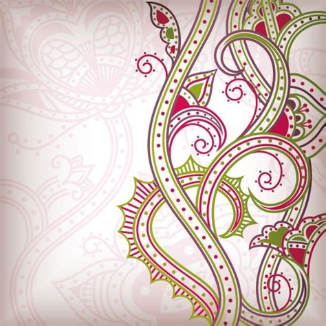 Abstract floral pattern background 02 vector Vectors graphic art ...