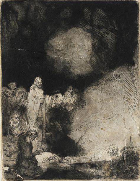 The Raising of Lazarus (Rembrandt) | Rembrandt drawings, Rembrandt ...