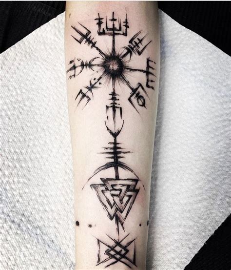 Viking Compass Tattoo, Viking Rune Tattoo, Viking Tattoo Sleeve, Norse Tattoo, Armor Tattoo ...