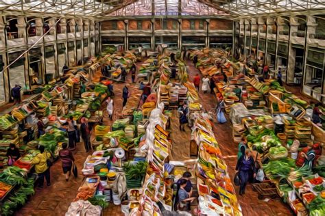 Food Market with Fruits and Vegetables in Lisbon Stock Image - Image of ...