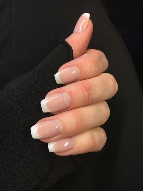 Classic french manicure | French tip acrylic nails, French manicure nails, Ombre acrylic nails