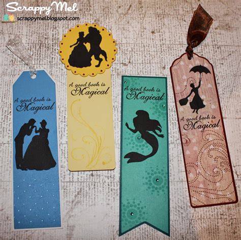 Scrappy Mel - Disney Bookmark Set Handmade Bookmarks Diy, Homemade Bookmarks, Creative Bookmarks ...