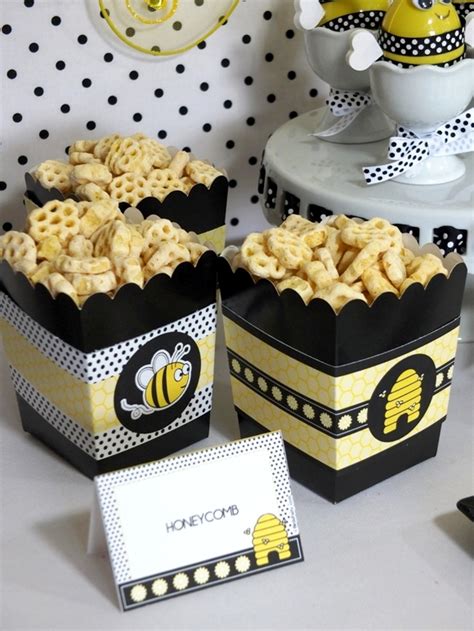 A Sweet as Honey Bee Birthday Party Desserts Table - Party Ideas ...