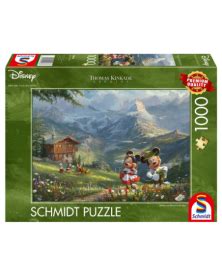 Puzzle Disney Mickey et Minnie dans les Alpes - 1000 pièces - Puzzle - Ludum.fr