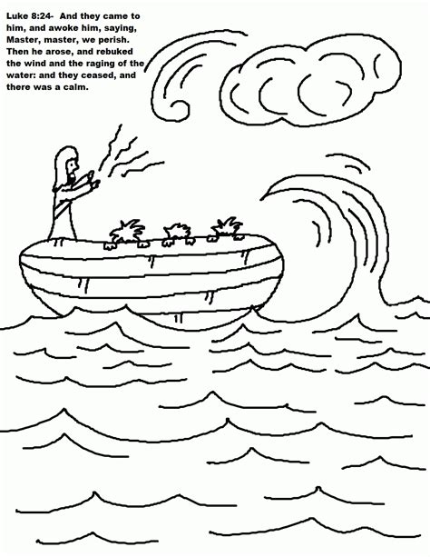 Free Coloring Page Jesus Calms The Storm, Download Free Coloring Page Jesus Calms The Storm png ...