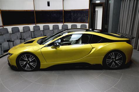 BMW i8 in Austin Yellow Features AC Schnitzer Parts in Abu Dhabi