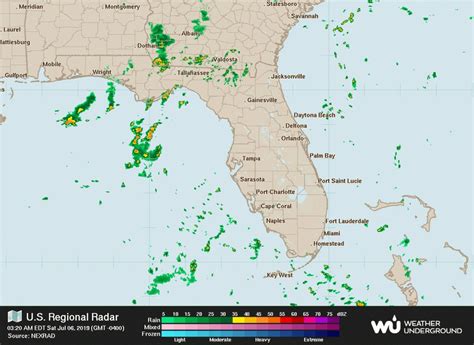 Jacksonville Radar | Weather Underground - Florida Weather Map In Motion | Printable Maps