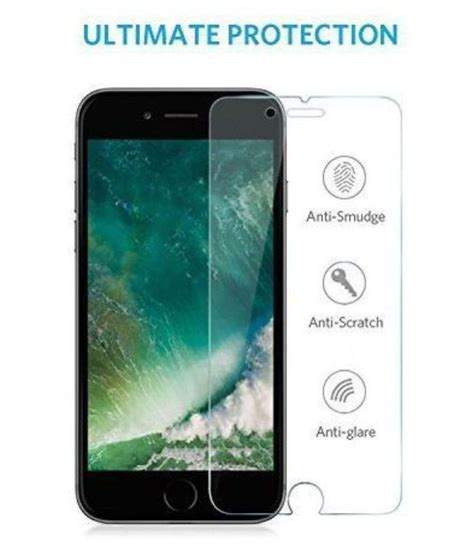 iPhone 8 Plus Tempered Glass Screen Guard By lenmax UV Protection, Anti ...