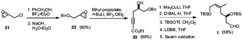 Scheme 4. Synthesis of aldehyde 1. | Download Scientific Diagram