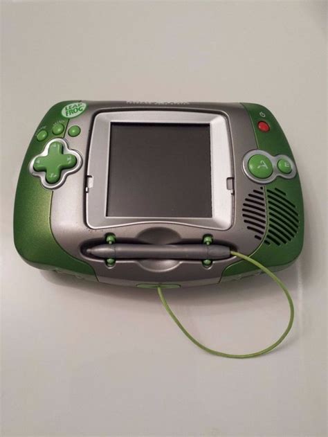 LeapFrog Leapster Learning Game System Green Silver Handheld Console Original | Game system ...