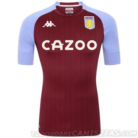 Aston Villa 2020-21 Kappa Home Kit - Todo Sobre Camisetas