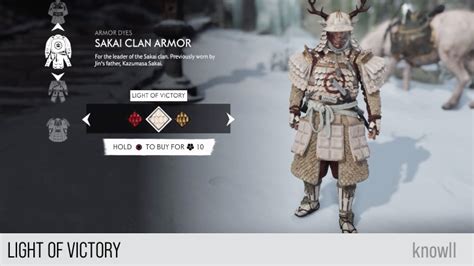 Ghost of Tsushima: Armor Dyes