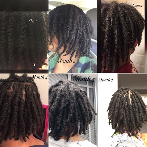 Day 1 to month 7 starter locs Started with 2 strand twist Watch the ...