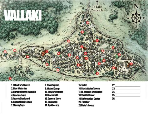 Prepping Vallaki and made a more thorough DM map with extra locations. : r/CurseofStrahd