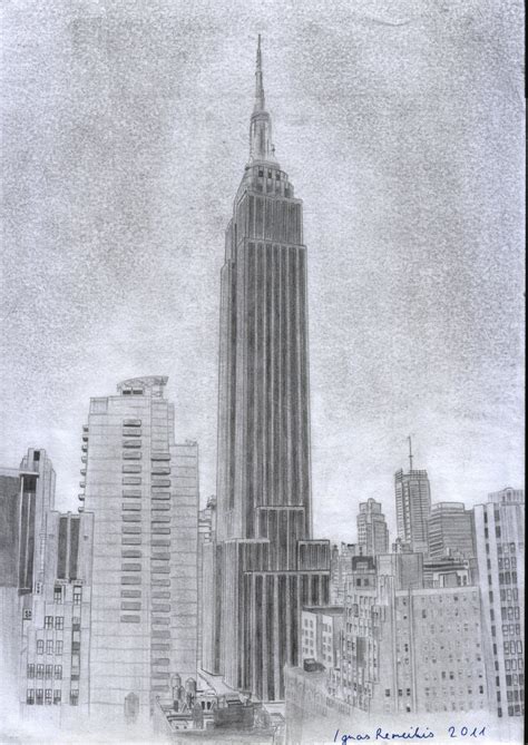 Empire State Building Drawing Tumblr