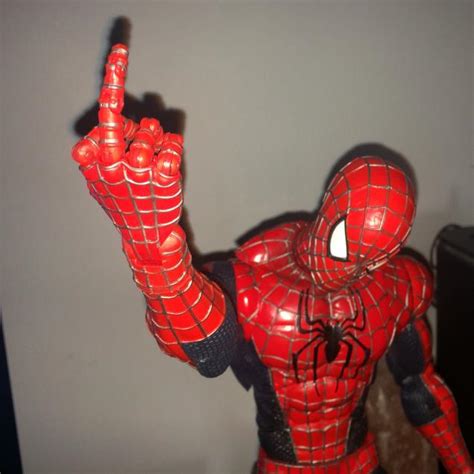 Spider-man giving the big finger - Ftw Picture | eBaum's World