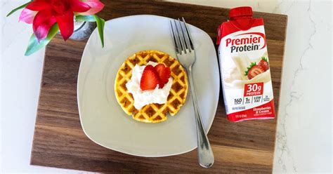 Premier Protein® Strawberry Waffles Recipe : ObesityHelp