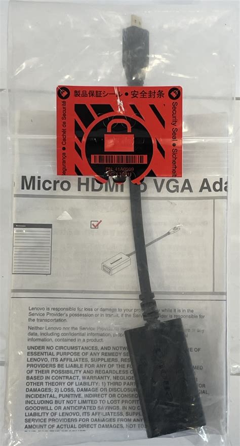 Lenovo Micro HDMI to VGA Adapter - New Never Opened | Avenue Shop Swap & Sell