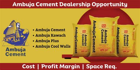 How to Get Ambuja Cement Dealership Opportunity : GetDistributors.com ...