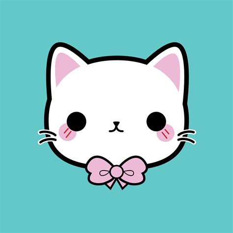 Bow Kitty #kawaii #cute #illustration #kitty #bow #vector #pincinc | Pincinc | Pinterest ...