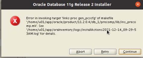 Good afternoon, when installing Oracle 11, it displays an error, tell ...