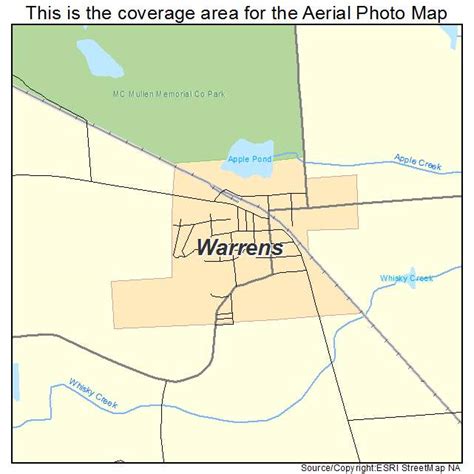 Aerial Photography Map of Warrens, WI Wisconsin