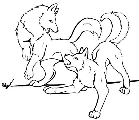 Anime Wolf Pack Coloring Pages - Coloring Home